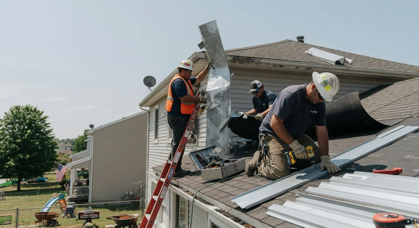 Storm Damage Metal Roof Repair in Beach Lake, PA